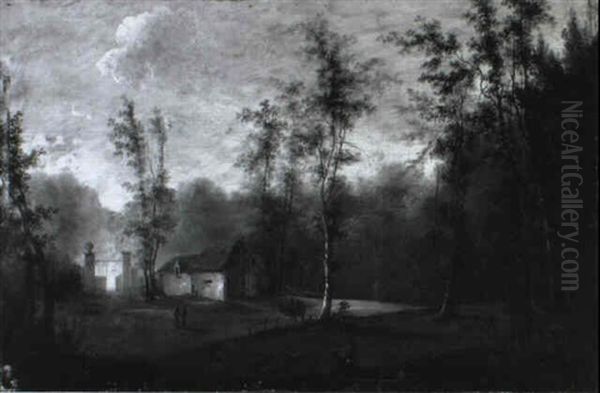 Paysage De Riviere Avec L'entree D'un Parc - view 1