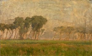 Paysage Aux Grands Arbres by Fernand Lantoine