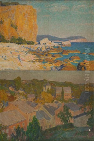 Rochers Sainte Marguerite (+ Vue De Village; 2 Works) - view 1