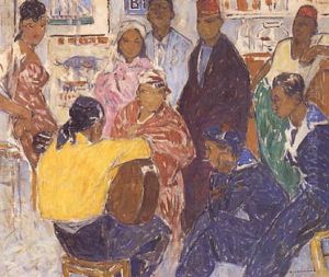 Guitariste Dans Un Bar by Fernand Lantoine