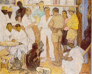Bar Dans Un Port by Fernand Lantoine