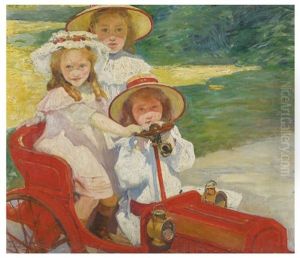 L'automobile Rouge by William Julien Emile Laparra