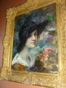 Portrait De Femme Au Chapeau by William Julien Emile Laparra