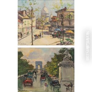 (i) Sacre-couer, Paris by Georgi Alexandrovich Lapchine