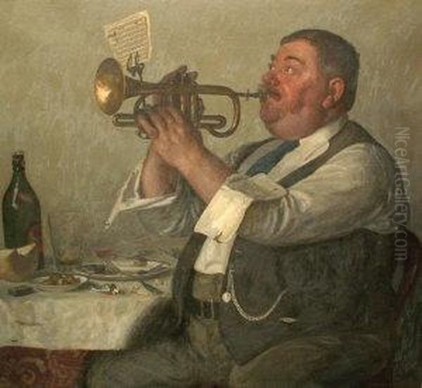 "i Dreamt That I Dwelt In Marble Halls"; Oil On Canvas, Signed, 99.5x105cm. Provenance: Carnegie Institute, Pittsburgh, Pa; Ryman &amp; Co Ltd., Oxford, According To Two Labels Attached To The Stretcher - view 1