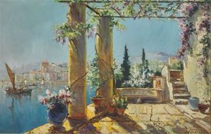 Pergola, Menton by Georgi Alexandrovich Lapchine