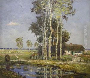 House Amongst The Birches by Georgi Alexandrovich Lapchine