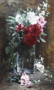 Still Life With Flowers by Georgi Alexandrovich Lapchine