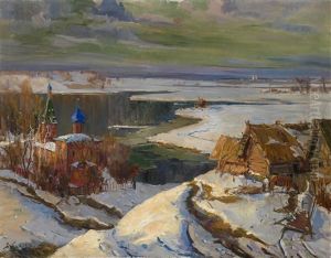 First Signs Of Spring by Georgi Alexandrovich Lapchine