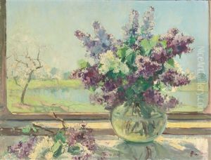 Lilacs by Georgi Alexandrovich Lapchine