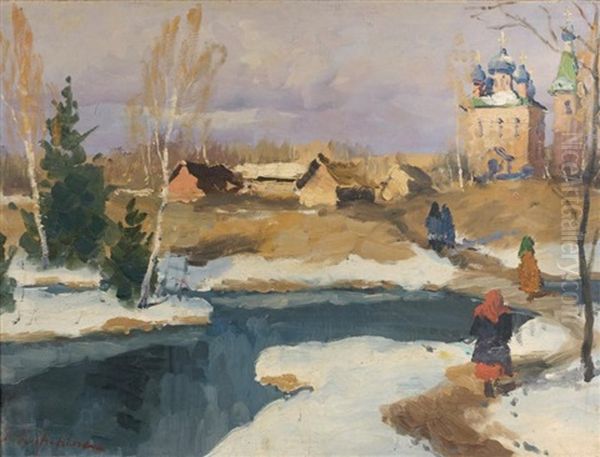 Paysage Enneige En Russie - view 1