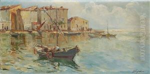 Barque A Saint Tropez by Georgi Alexandrovich Lapchine