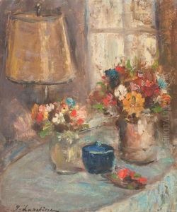 Deux Bouquets by Georgi Alexandrovich Lapchine