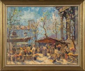 Marche Aux Fleurs A La Madeleine