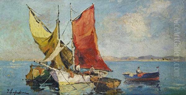Colorful Fishing Boats - view 1