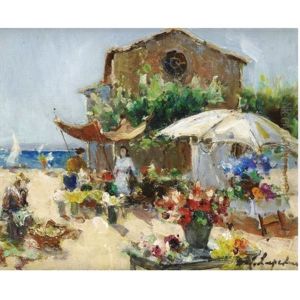 The Flower Market At Madeleine