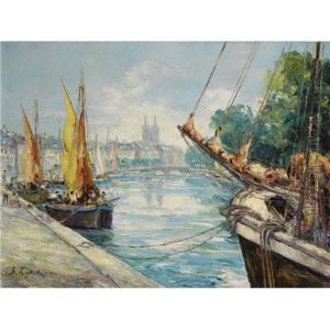 The River Odet At Quimper