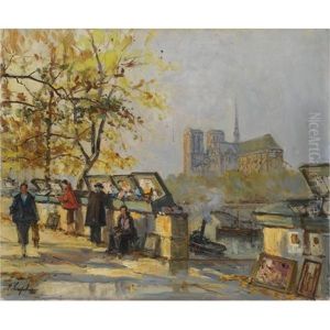 Book Sellers Along The Seine