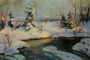 Matin D'hiver En Russie Matin D'hiver En Russie