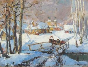 Le Traineau Dans La Neige