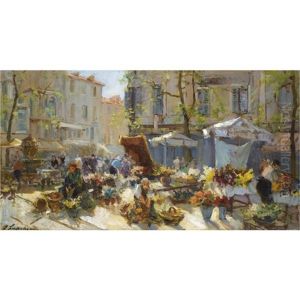 The Flower Market In Aix-en-provence