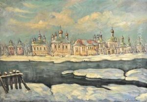 Ville Russe Sous La Neige