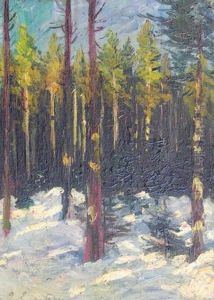 Paysage Hivernale by Georgi Alexandrovich Lapchine