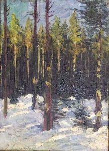 Foret Enneigee by Georgi Alexandrovich Lapchine