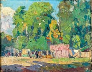 Vue Du Parc De Saint-cloud by Georgi Alexandrovich Lapchine
