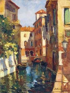 Vue Des Canaux A Venise
