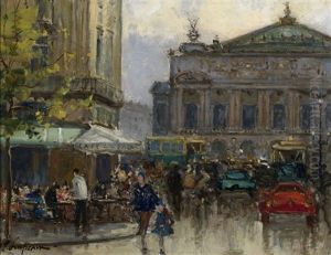 Opera In Paris by Georgi Alexandrovich Lapchine