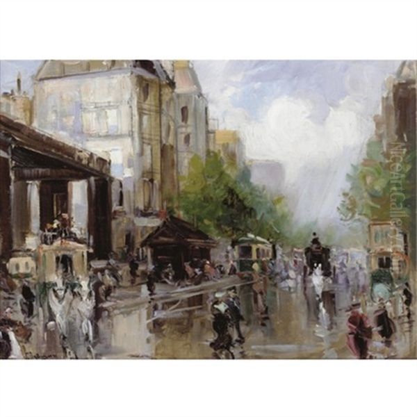 A Busy Street, Paris - view 1