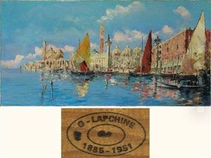 Vue De Venise by Georgi Alexandrovich Lapchine
