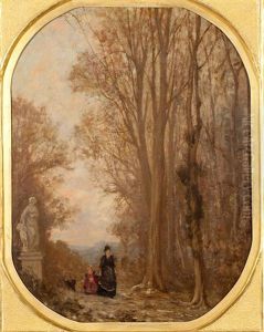 Foret De Fontainebleau by Louis-Emile Lapierre