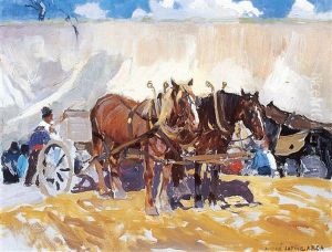 The Sand Pit by Andreas Christian Gottfried Lapine