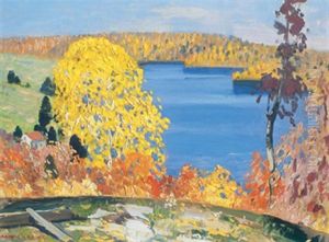 Laurentian Autumn by Andreas Christian Gottfried Lapine