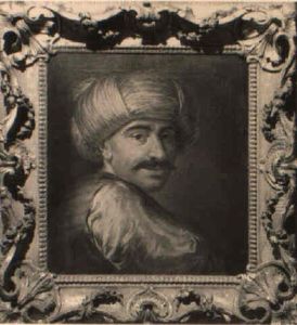 Study Of A Turk Wearing A Red Waistcoat And A Turban by Gaetano Lapis