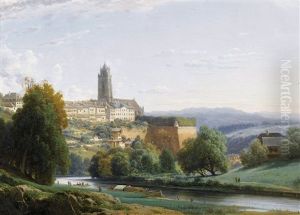 Blick Vom Marzili Auf Das Berner Munster Und Die Aare