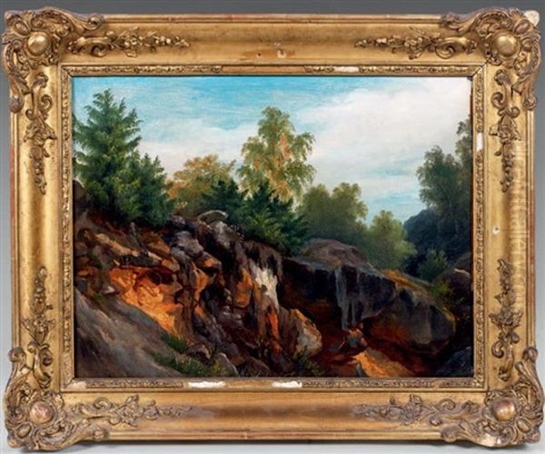 Vue D'une Carriere En Foret De Fontainebleau - view 1