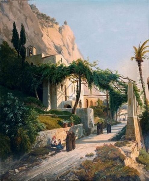 Vue Du Couvent Des Capucins A Amalfi - view 1