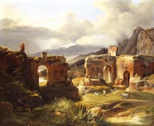 Ruines Antiques Et Bergers