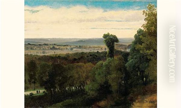 Vue De La Foret De Fontainebleau - view 1