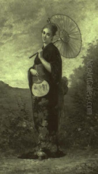 Lady In Japanese Dress - view 1