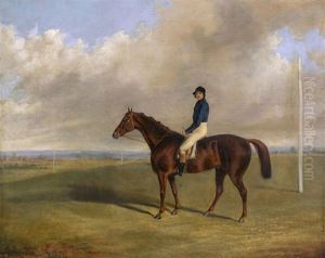 A Racehorse With Jockey Up by George Henry Laporte