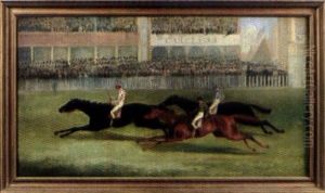L'arrivee Du Derby by George Henry Laporte