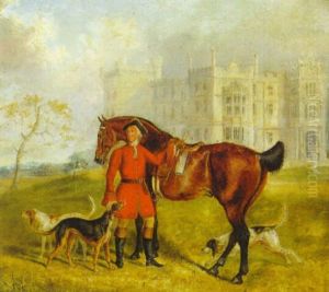 A Huntsman With His Hounds Before Chirchase Castle, Northumberland