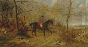 Anstruther Thompson Leading The Pychley Hunt by George Henry Laporte