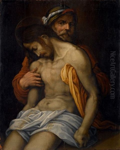 La Christ Mort Soutenu Par Saint Joseph D'arimathie - view 1