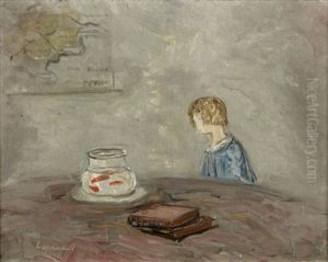 Enfant Aux Poissons Rouges