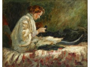 A Lady Sitting by Pierre Laprade